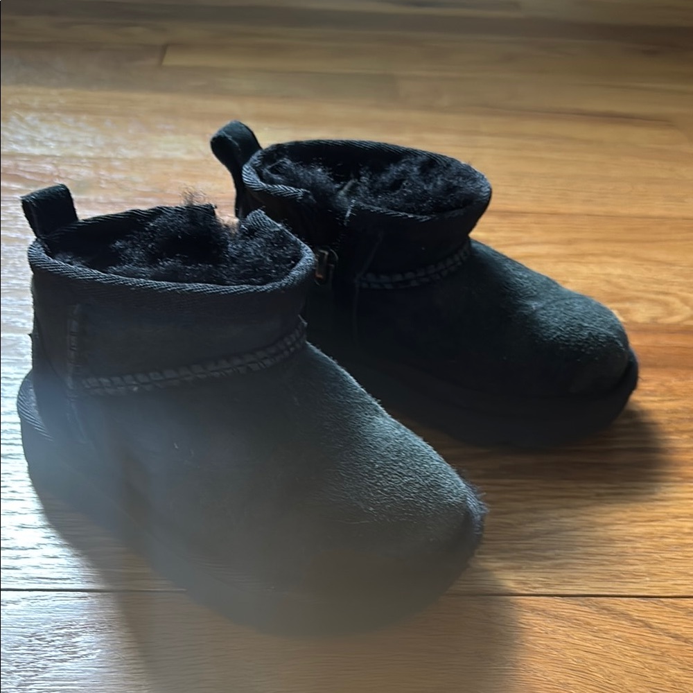 UGG Black Slippers Comfortable Casual Footwear